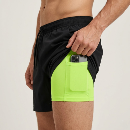 Short de course 2 en 1