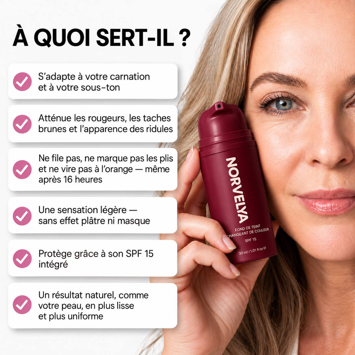 Fond de Teint Adaptatif Anti-Âge