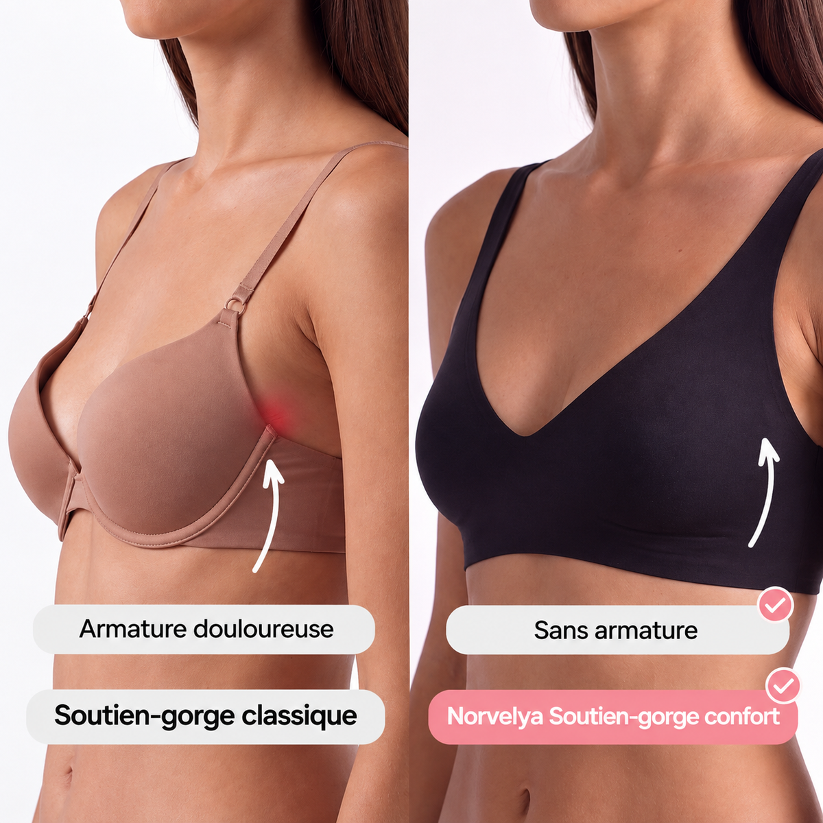 Soutien-gorge Comfort sans coutures ni armatures