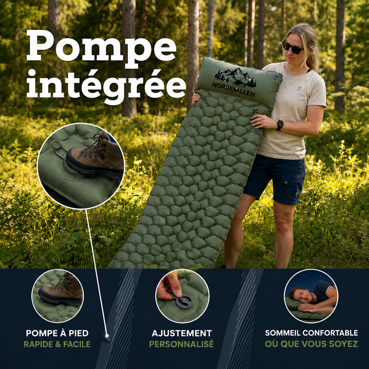 NordicAir™   Matelas de camping ultraléger et compact