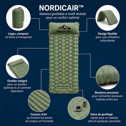 NordicAir™   Matelas de camping ultraléger et compact