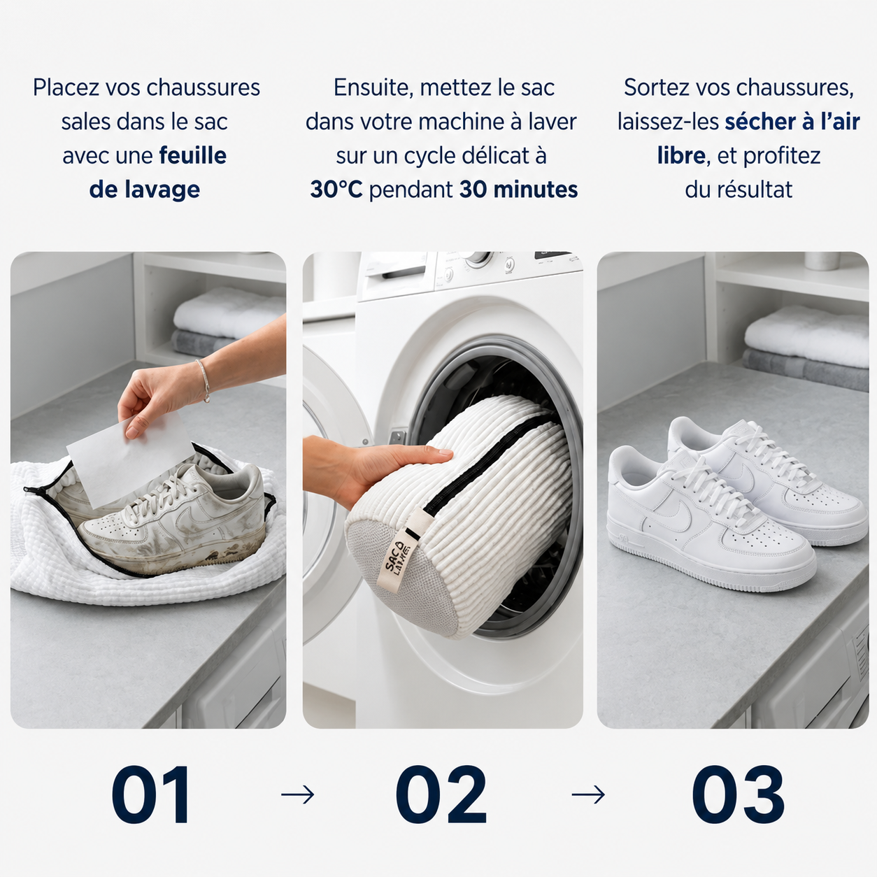 Sac de lavage pour  chaussures