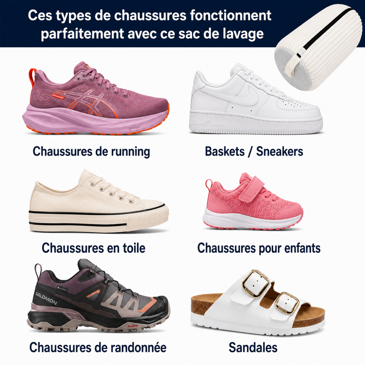Sac de lavage pour  chaussures