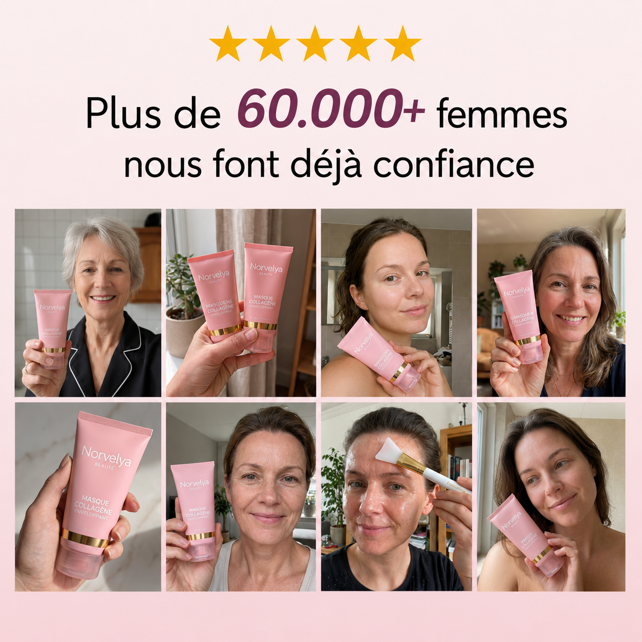 Masque bio-collagène + Pinceau